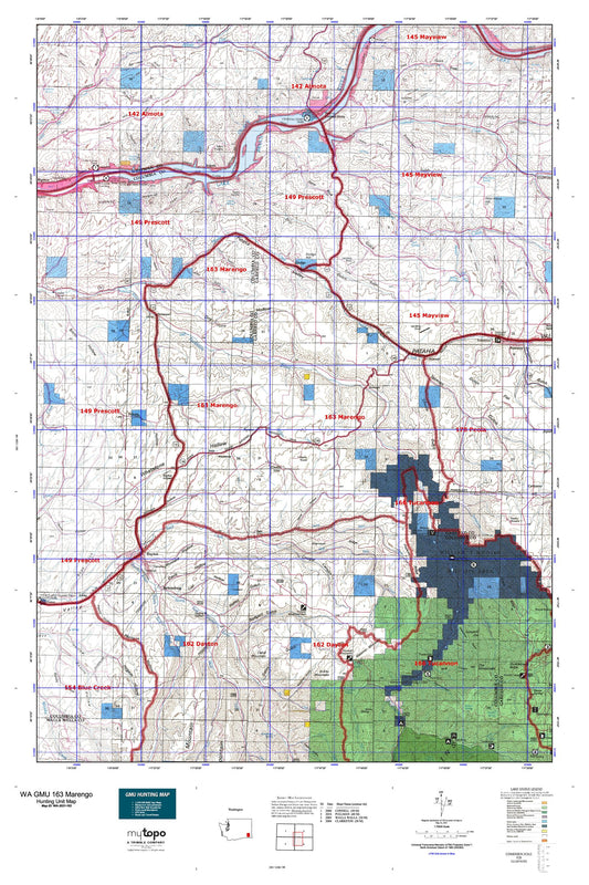 Washington GMU 163 Marengo Map Image