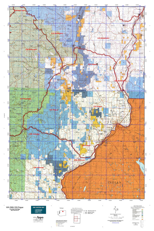 Washington GMU 233 Pogue Map Image