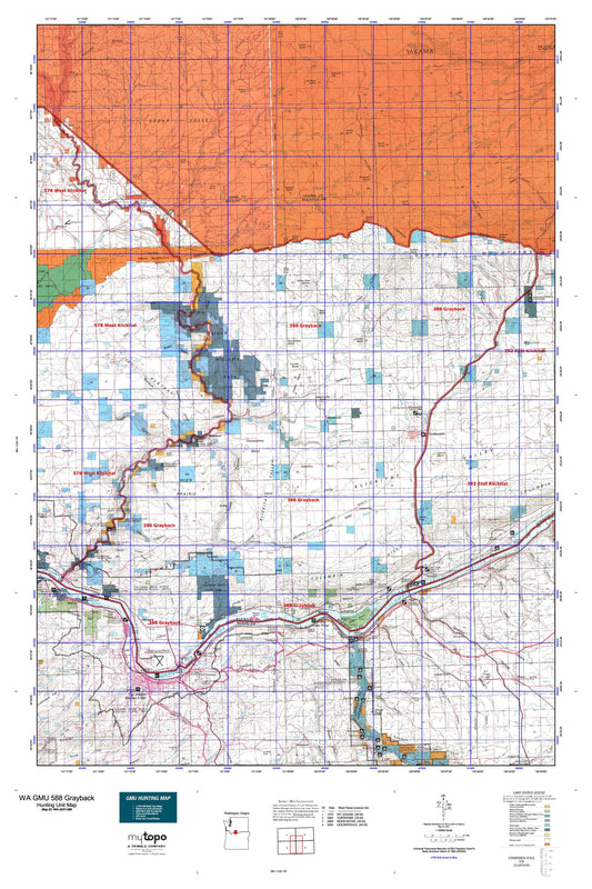 Washington GMU 588 Grayback Map Image