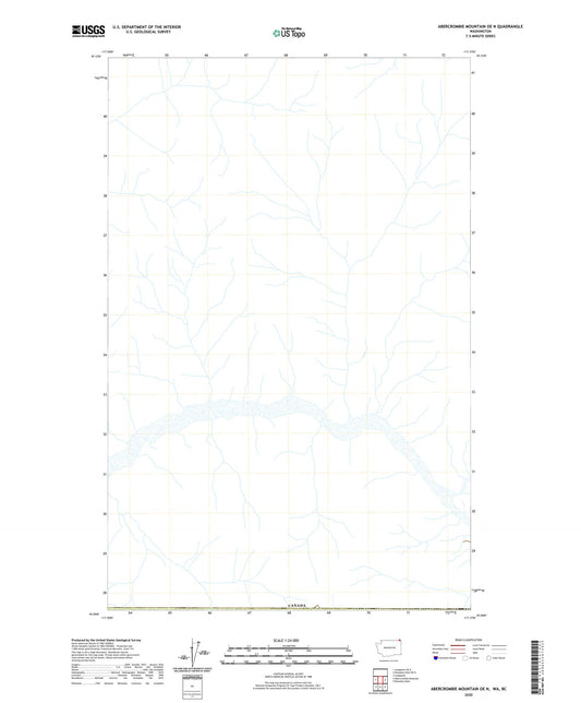 Abercrombie Mountain OE N Washington US Topo Map Image
