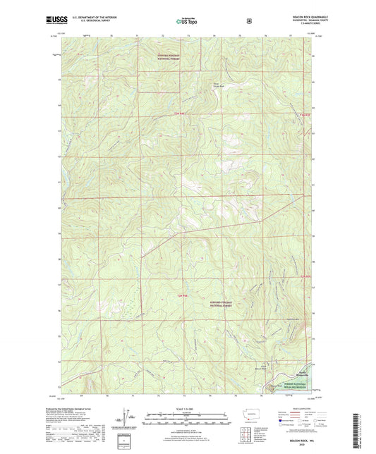 Beacon Rock Washington US Topo Map Image