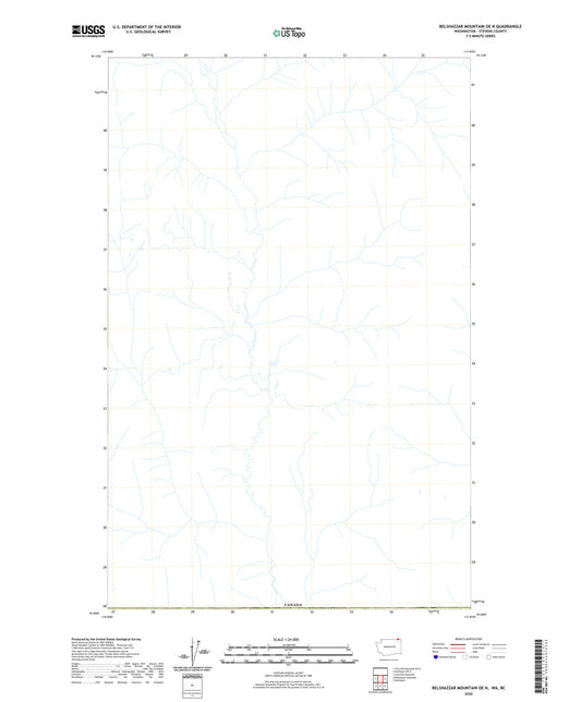 Belshazzar Mountain OE N Washington US Topo Map Image