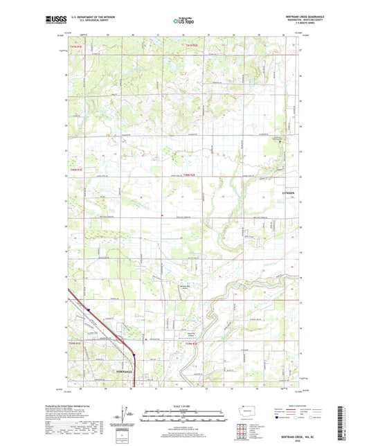 Bertrand Creek Washington US Topo Map Image