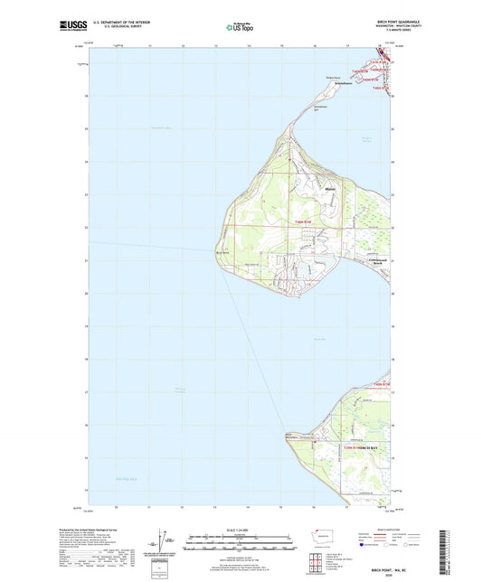 Birch Point Washington US Topo Map Image
