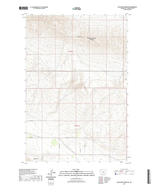 Black Rock Spring SW Washington US Topo Map Image