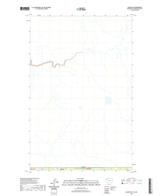 Blaine OE N Washington US Topo Map Image