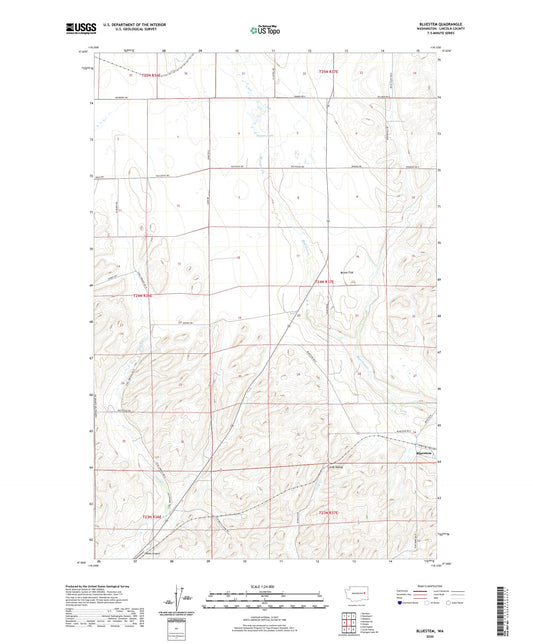 Bluestem Washington US Topo Map Image
