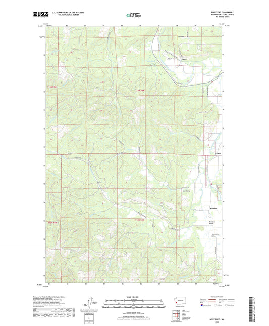Boistfort Washington US Topo Map Image
