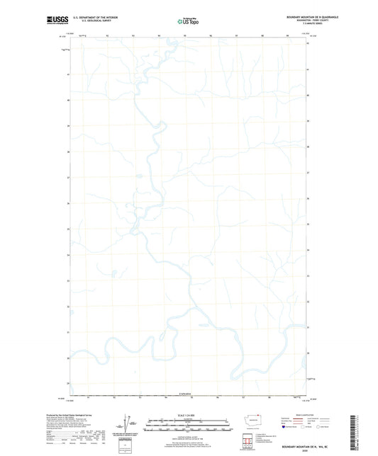 Boundary Mountain OE N Washington US Topo Map Image