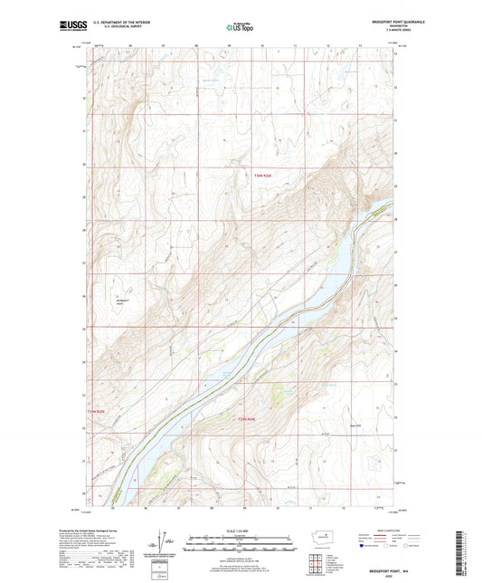 Bridgeport Point Washington US Topo Map Image