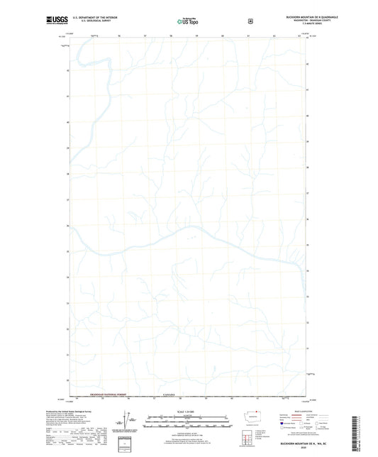 Buckhorn Mountain OE N Washington US Topo Map Image