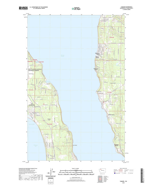 Camano Washington US Topo Map Image