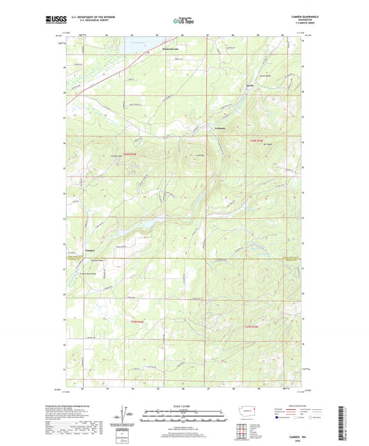 Camden Washington US Topo Map Image