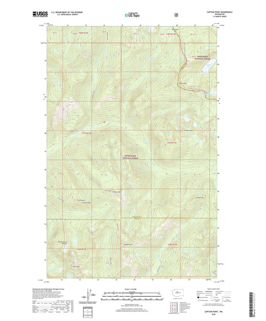 Captain Point Washington US Topo Map Image