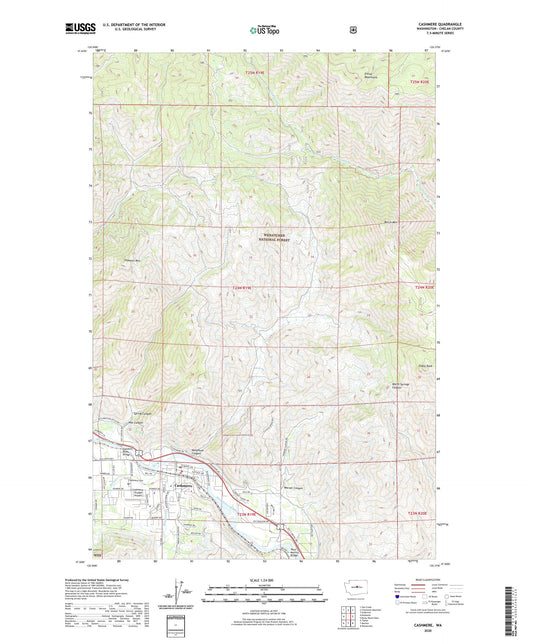 Cashmere Washington US Topo Map Image