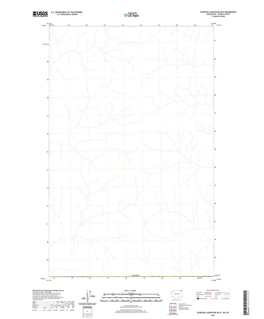 Churchill Mountain OE N Washington US Topo Map Image