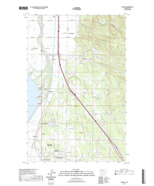 Conway Washington US Topo Map Image
