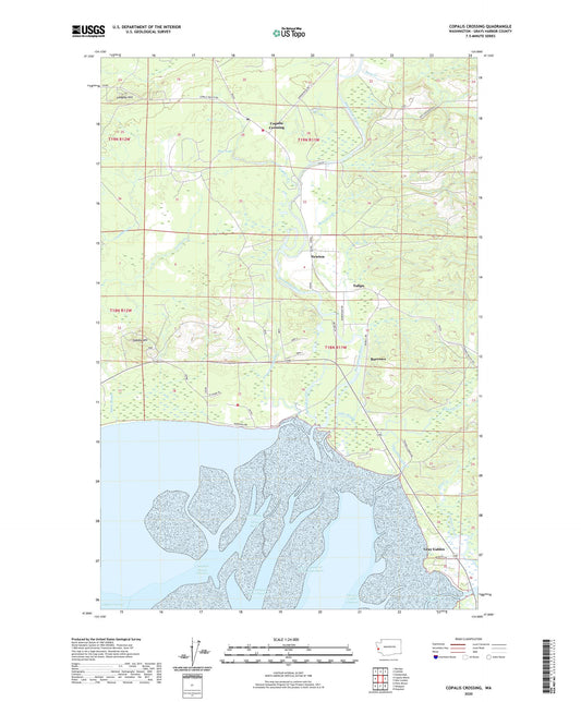 Copalis Crossing Washington US Topo Map Image