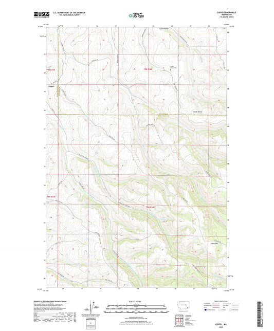 Coppei Washington US Topo Map Image