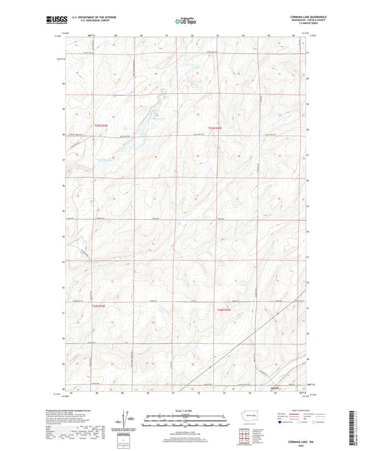 Cormana Lake Washington US Topo Map Image