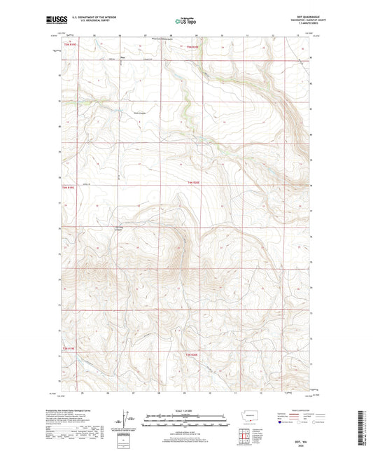 Dot Washington US Topo Map Image