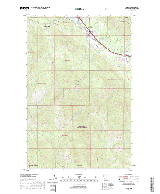 Easton Washington US Topo Map Image