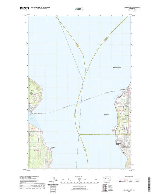 Edmonds West Washington US Topo Map Image