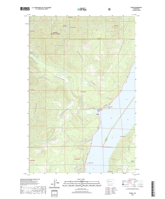Eldon Washington US Topo Map Image