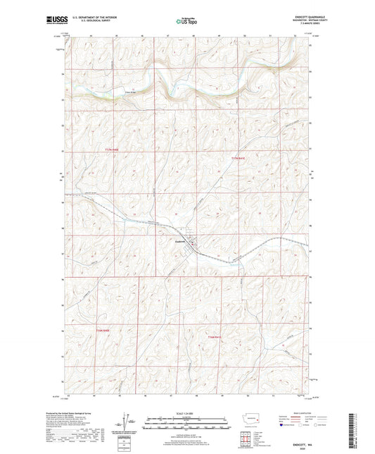 Endicott Washington US Topo Map Image