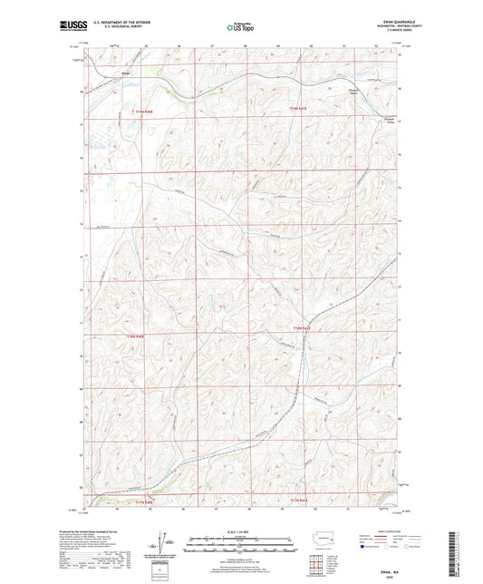 Ewan Washington US Topo Map Image