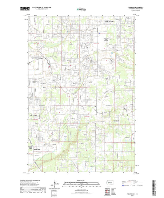 Frederickson Washington US Topo Map Image