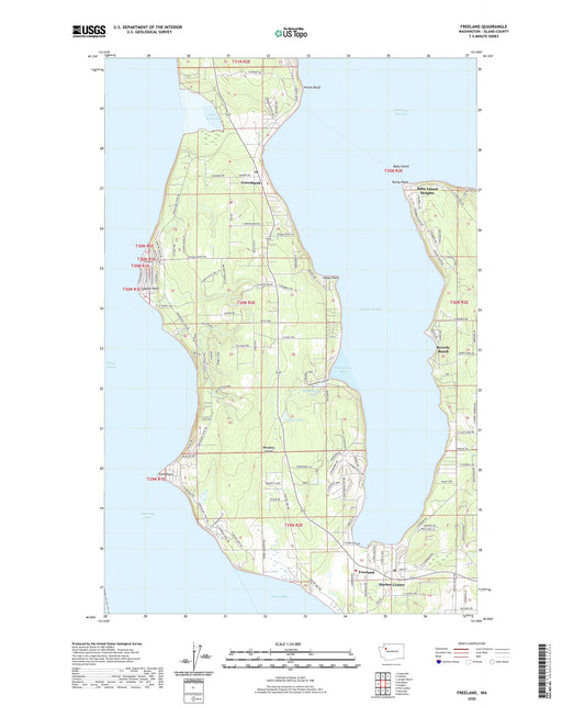 Freeland Washington US Topo Map Image
