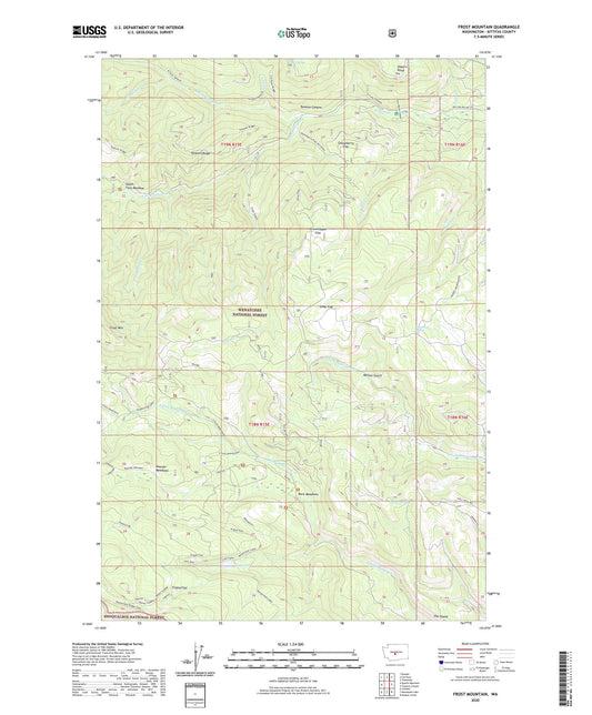 Frost Mountain Washington US Topo Map Image