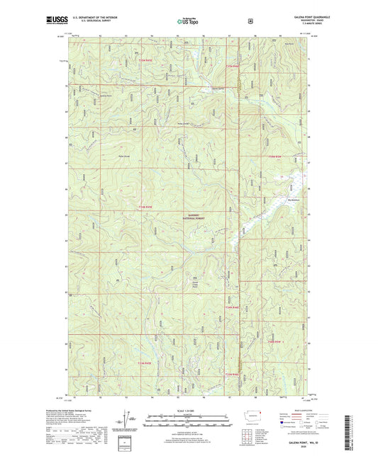 Galena Point Washington US Topo Map Image