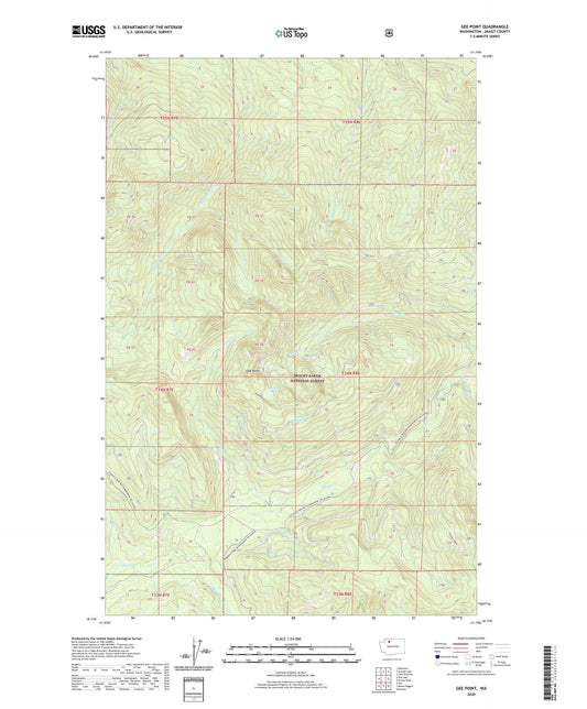 Gee Point Washington US Topo Map Image