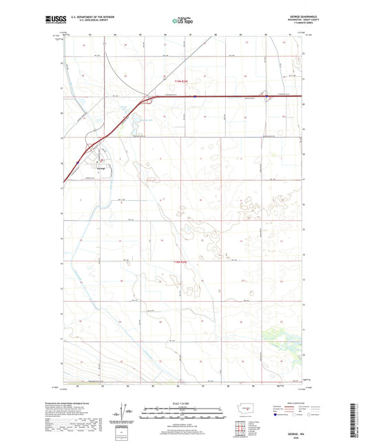 George Washington US Topo Map Image