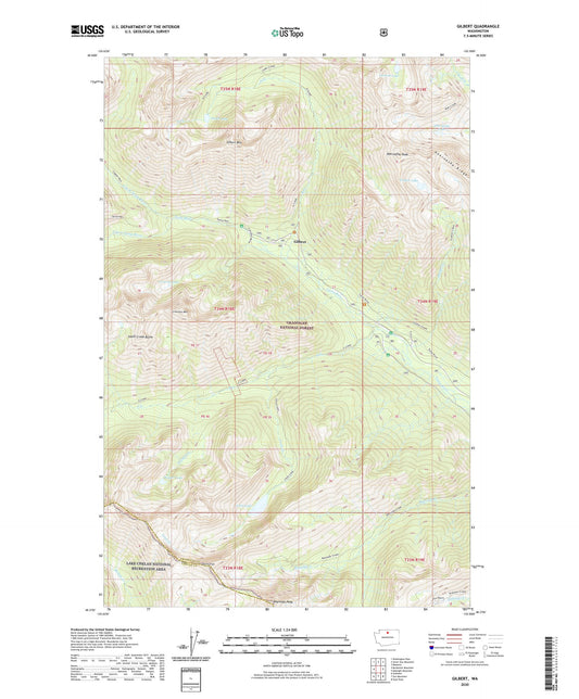Gilbert Washington US Topo Map Image
