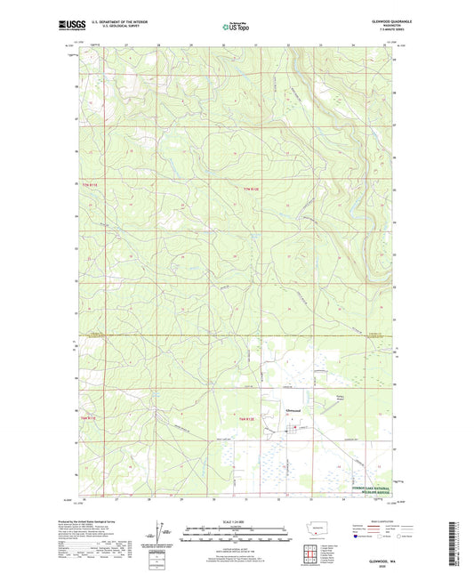 Glenwood Washington US Topo Map Image