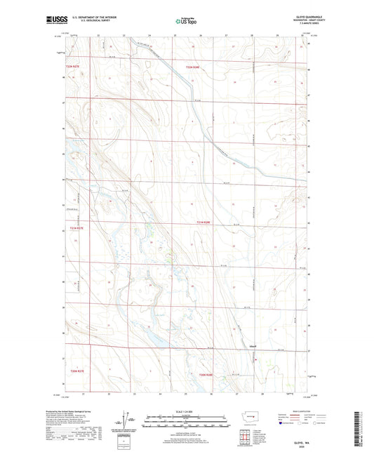 Gloyd Washington US Topo Map Image
