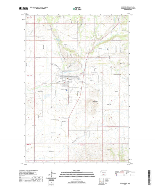 Goldendale Washington US Topo Map Image