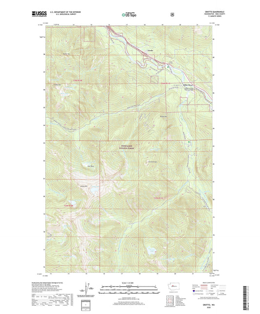 Grotto Washington US Topo Map Image