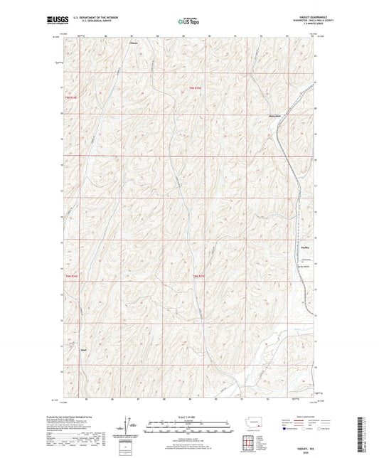 Hadley Washington US Topo Map Image