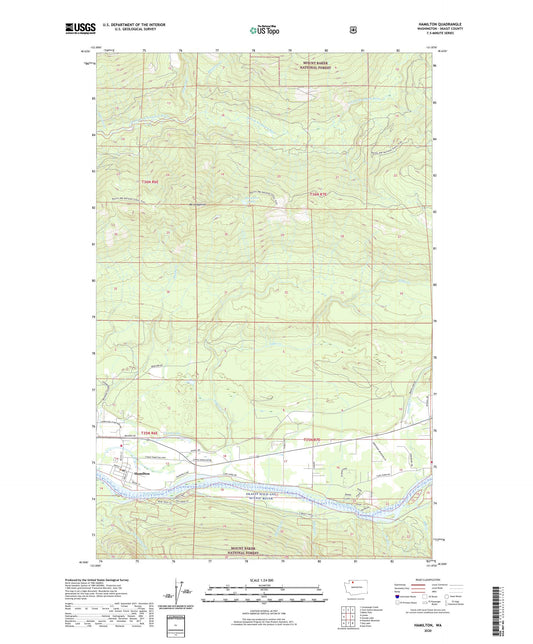 Hamilton Washington US Topo Map Image