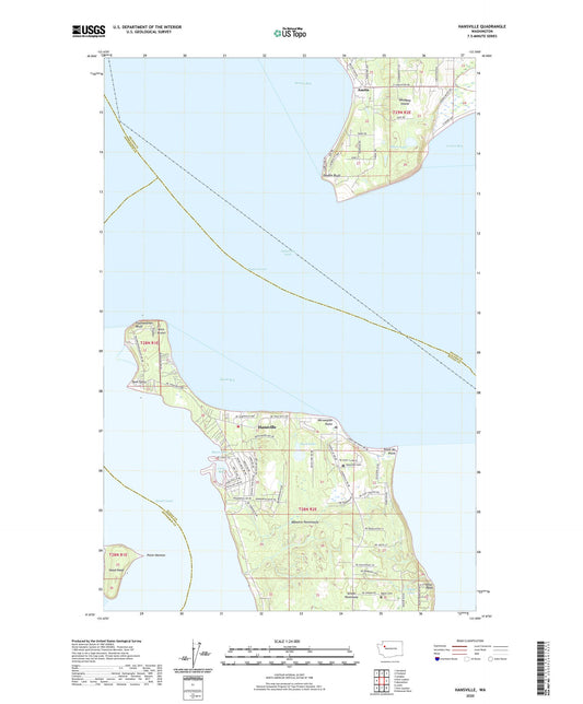 Hansville Washington US Topo Map Image