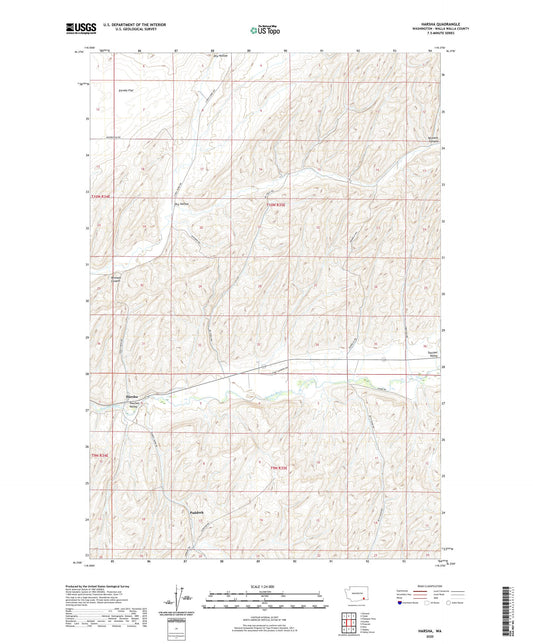 Harsha Washington US Topo Map Image