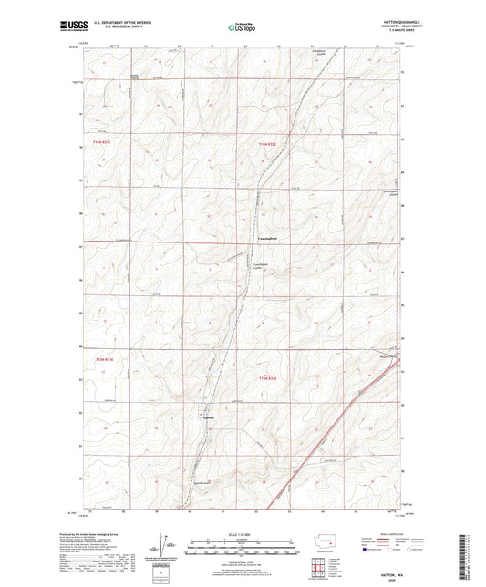Hatton Washington US Topo Map Image