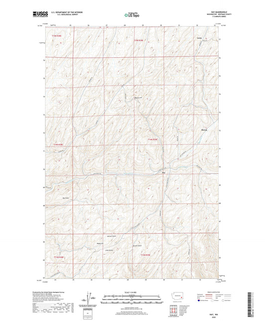 Hay Washington US Topo Map Image
