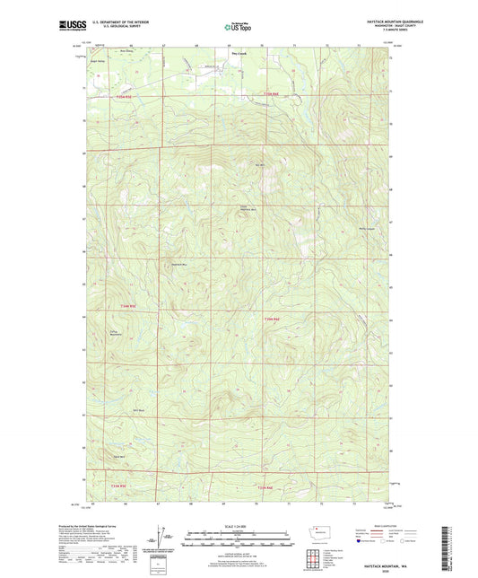 Haystack Mountain Washington US Topo Map Image