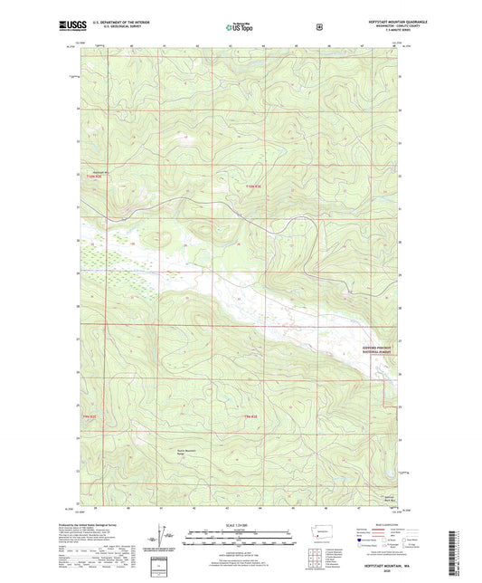 Hoffstadt Mountain Washington US Topo Map Image