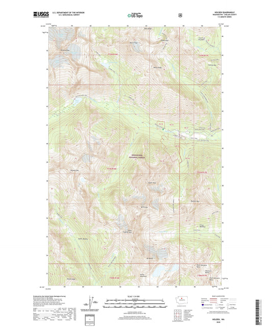 Holden Washington US Topo Map Image